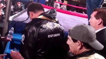 LA Metador’s World Series Boxing fighter getting prepared to fight