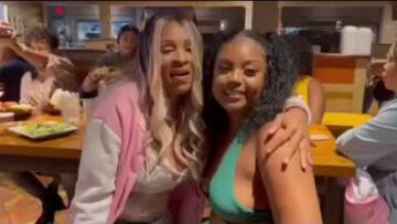 On stage filming Faces of Rap Mothers Reality Film